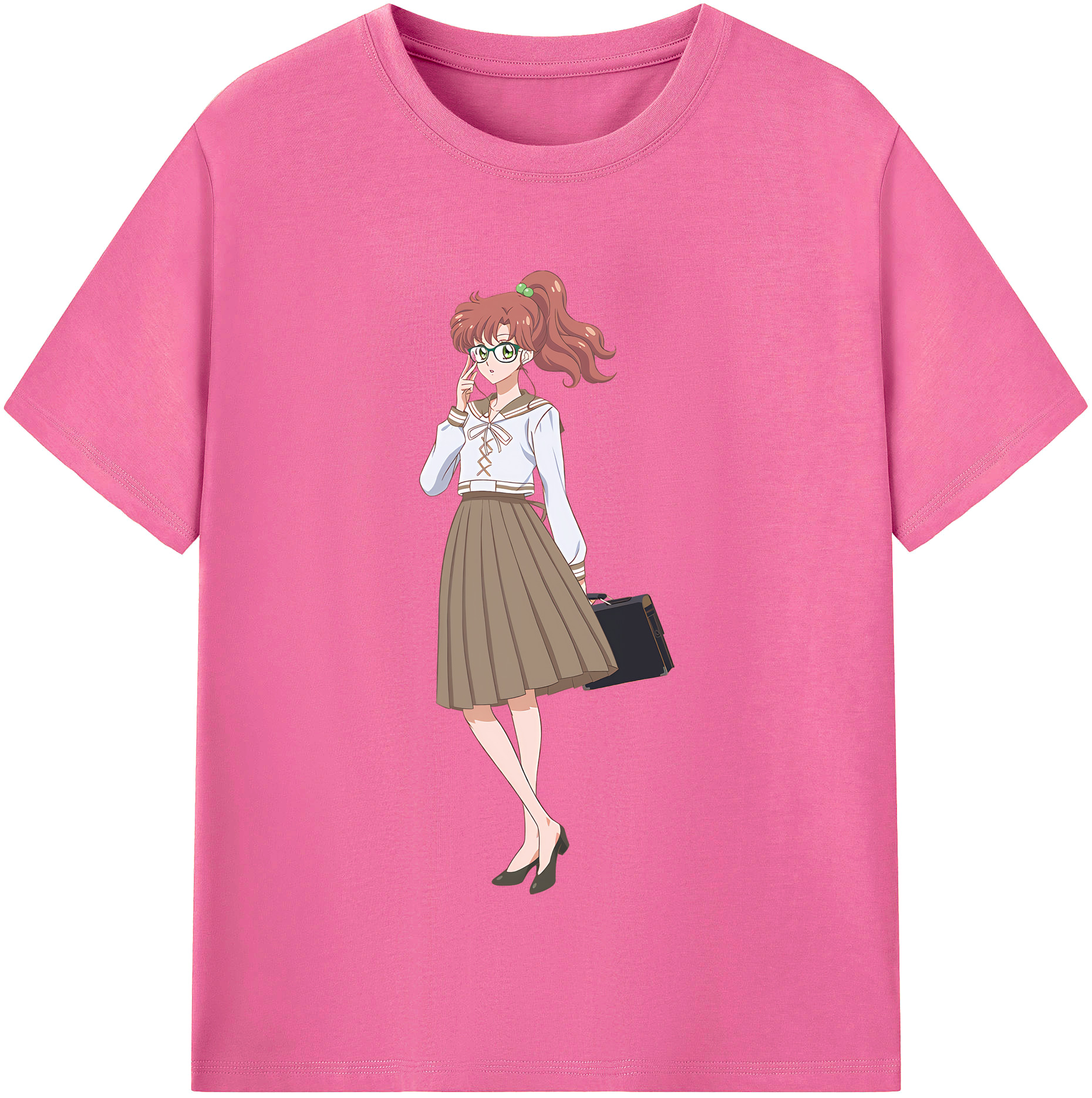 （画像用） 美少女戦士セーラームーン 木野 まこと きの まこと Sailor Moon Kino Makoto （セーラージュピター；Sailor Jupiter） レディースカジュアルプリントTシャツ（綿100％）